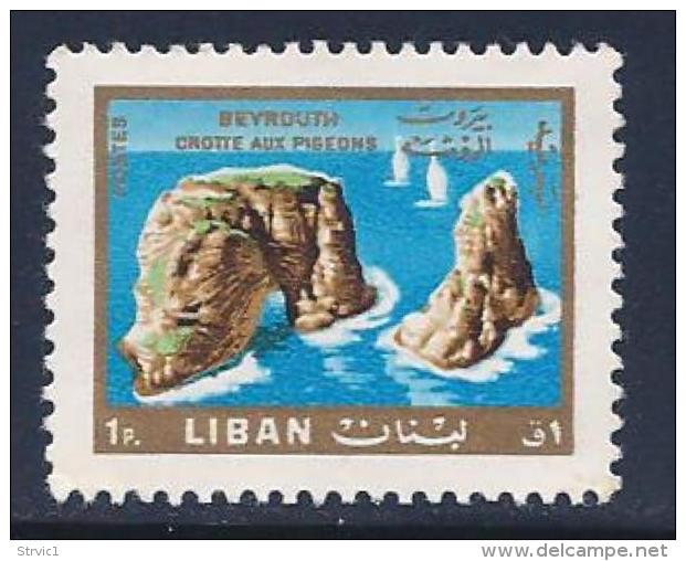 Lebanon, Scott # 444 MNH Pigeon Rocks, 1966 - Líbano