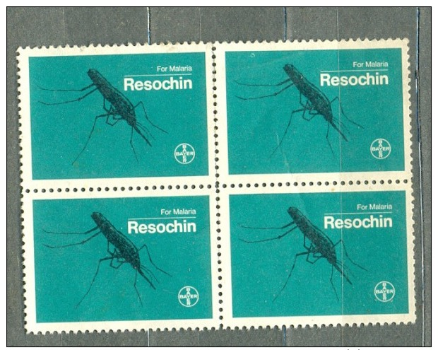 EGYPT - LABEL  -  Malaria  - BLOCK 4 - SEE SCAN - Altri & Non Classificati