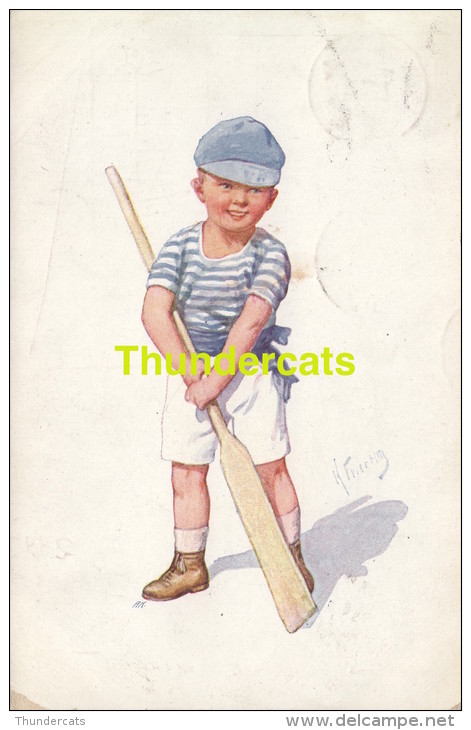 CPA ENFANTS ILLUSTRATEUR ** KARL FEIERTAG B.K.W.I. 711-4  ** ARTIST SIGNED CHILDREN CARD - Feiertag, Karl