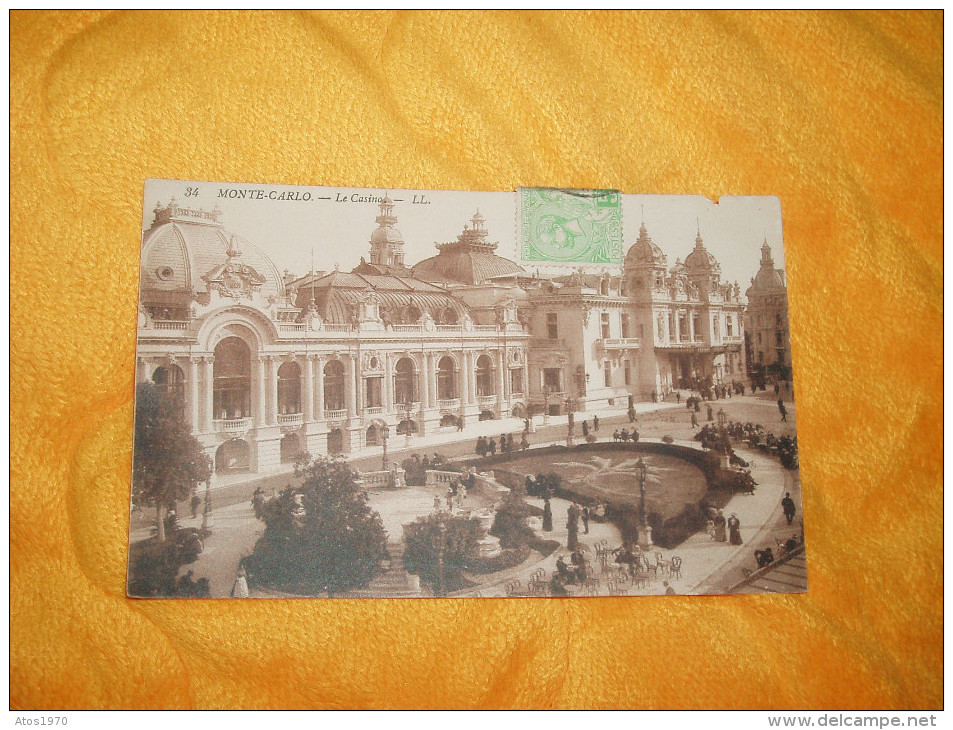 CARTE POSTALE ANCIENNE NON / OU CIRCULEE DATE ?. / MONTE CARLO.- LE CASINO MONACO / TIMBRE - Monte-Carlo