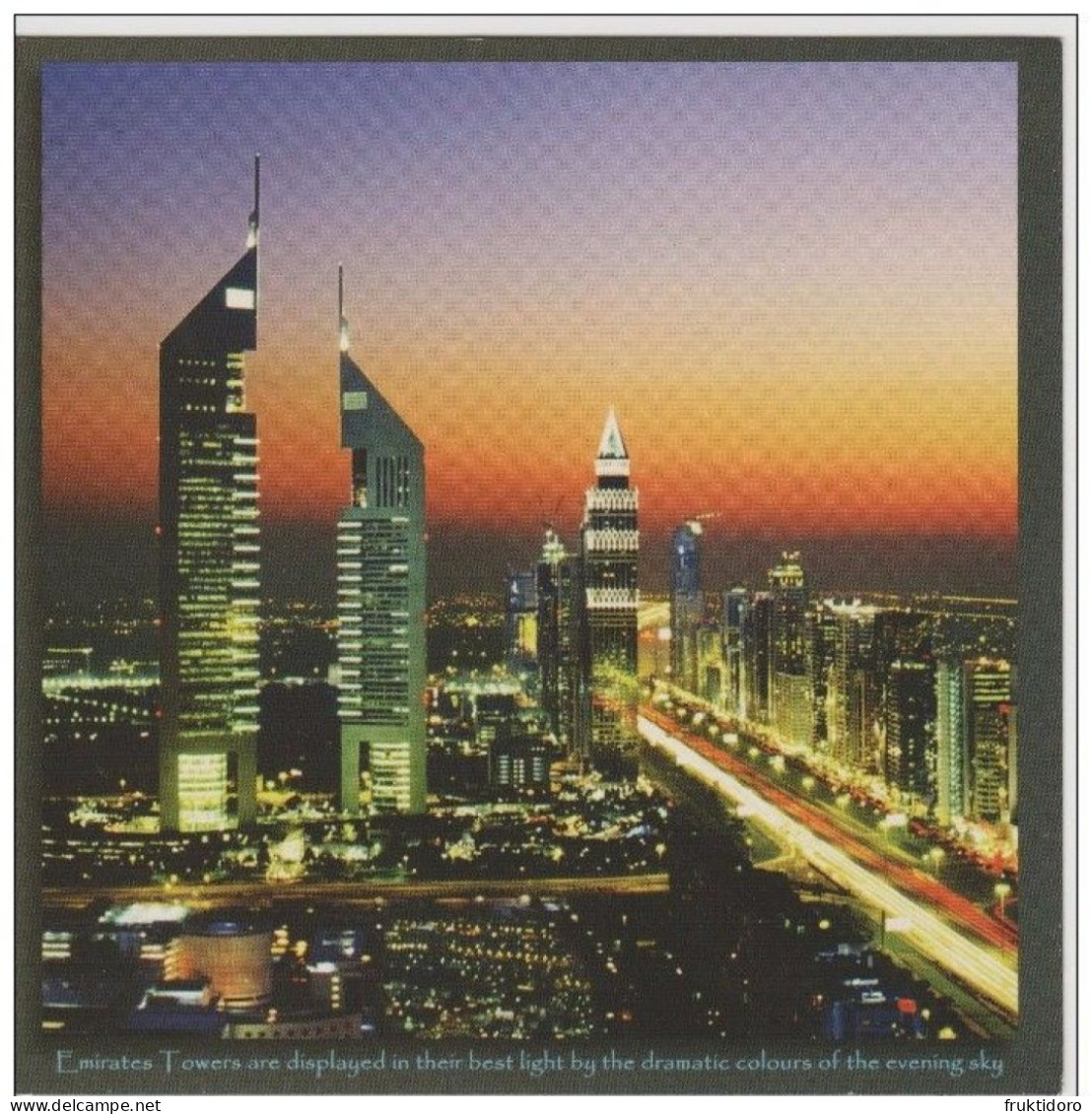 AKDX Postcards Dubai Airplanes - Jumeriah Beach Hotel - Atlantis The Palm - Burj Al Arab - United Arab Emirates - Dubai