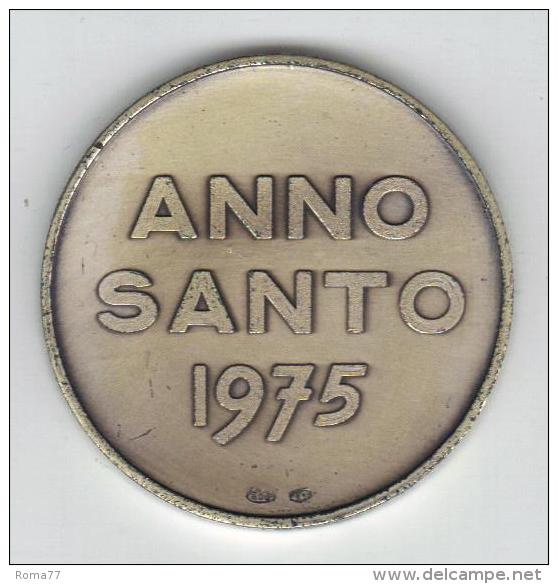 RedG - VATICANO ANNO SANTO 1975 , Medaglia Commemorativa In Arg 800 Grammi 34,2. Basilica Di San Pietro - Altri & Non Classificati