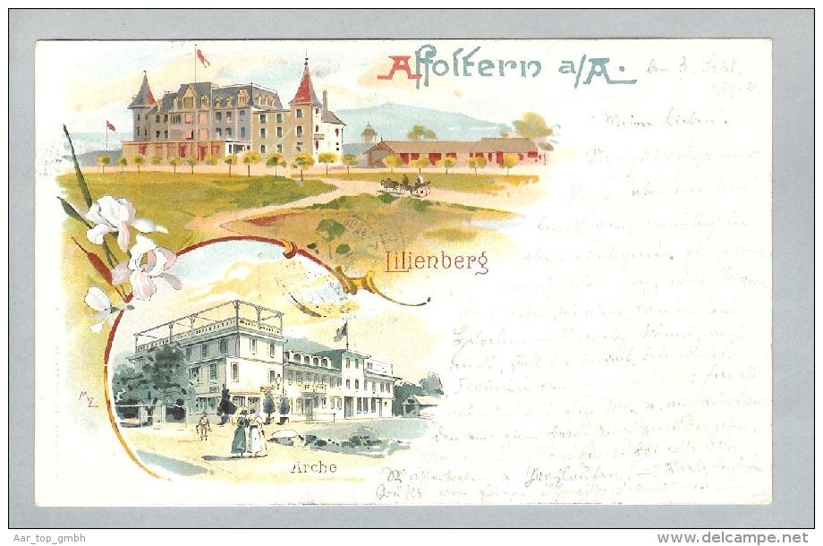 AK ZH Affoltern A.A. 1902-09-04 Litho Orell Füssli - Affoltern