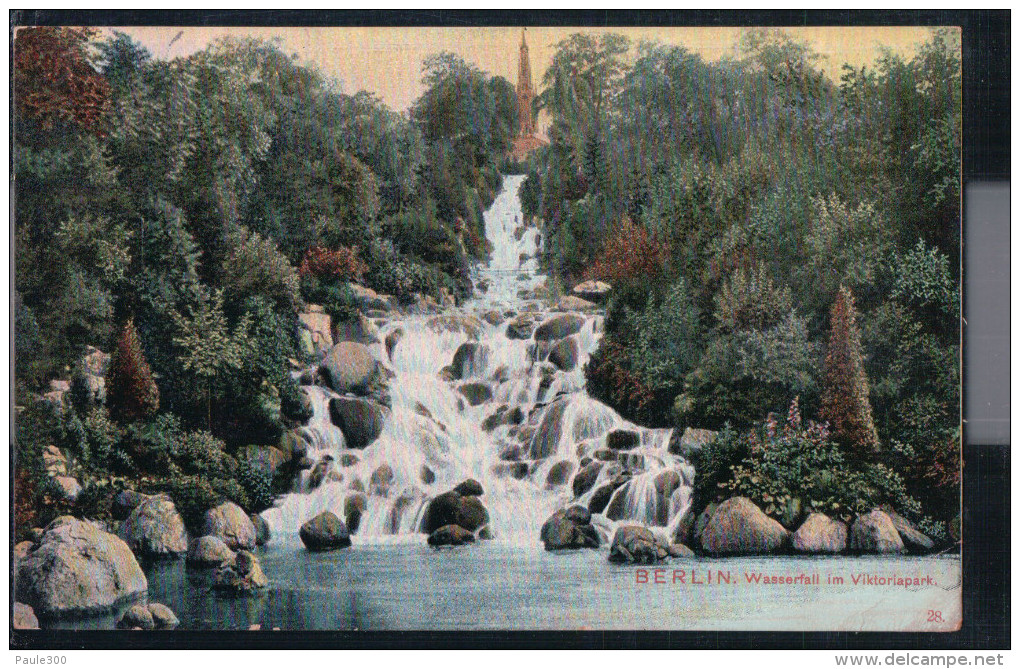 Berlin - Kreuzberg - Wasserfall Im Viktoriapark - 1906 - Kreuzberg