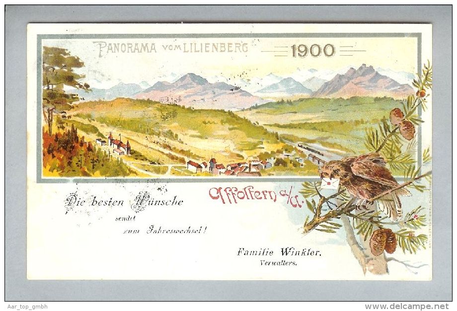 AK ZH Affoltern A.A. 1899-12-30 Litho Orell Füssli - Affoltern