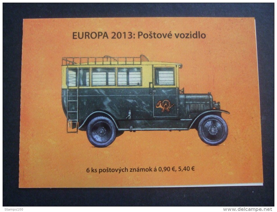 SLOVAKIA 2013   CEPT    BOOKLET  MNH ** (S26-108/015) - 2013