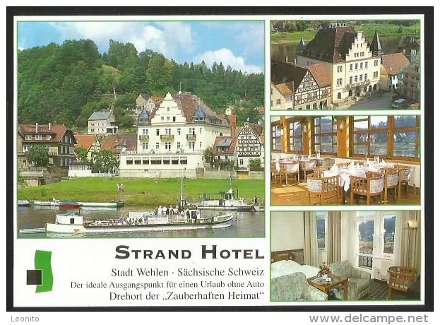 WEHLEN Sachsen Sächsische Schweiz Lohmen STRAND HOTEL Drehort Der ZAUBERHAFTEN HEIMAT 1999 - Wehlen