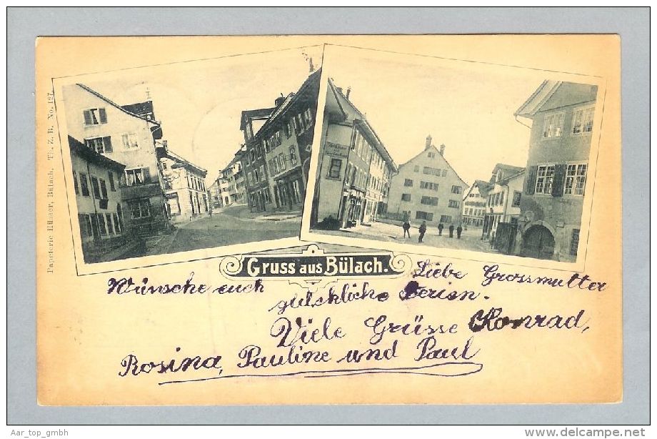 AK ZH Bülach 1899-07-28 Foto Th.Z.B #127 Hüsser - Bülach