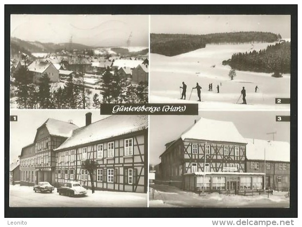 GÜNTERSBERGE Harzgerode Sachsen-Anhalt Skiwiesen Erholungsheim Jugendherberge 1970 - Harzgerode