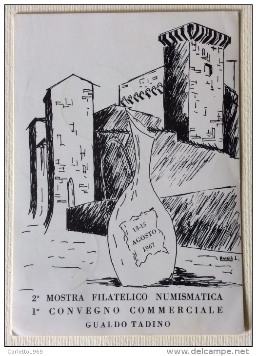 2a Mostra Filatelico Numismatica 1 Covegno Gualdo Tadino Illustrata L. Anna - 13-15 Agosto 1967 - Demonstrations