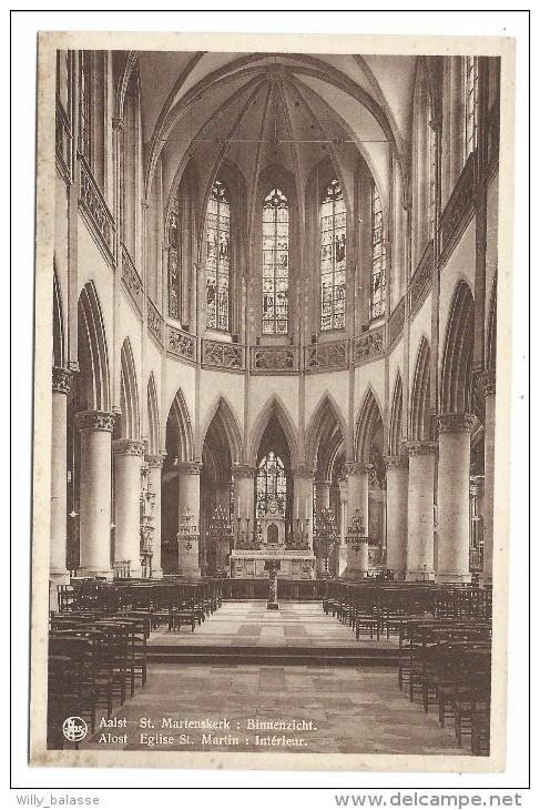 CPA - AALST - ALOST - Eglise St Martin - Intérieur - Kerk   // - Aalst