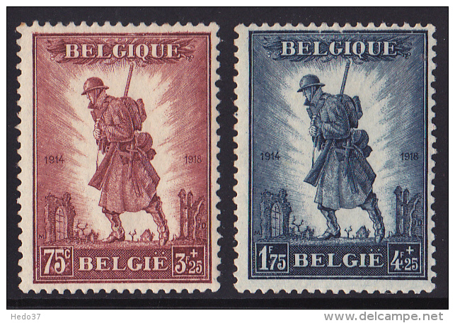 Belgique N°351/352- Neufs ** - Superbe - Autres & Non Classés