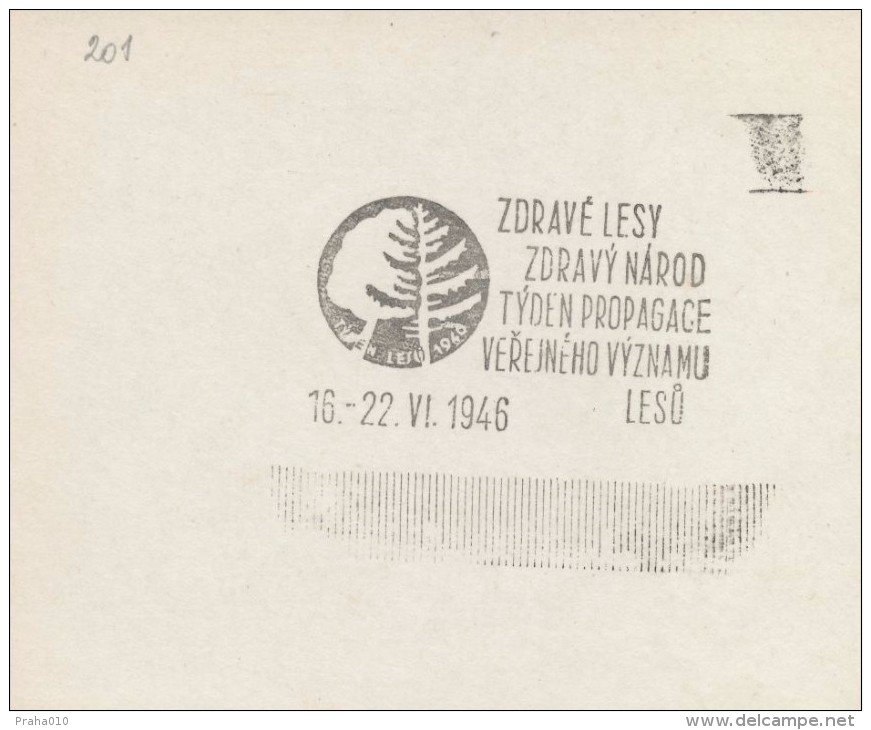 J0993 - Czechoslovakia (1945-79) Control Imprint Stamp Machine (R!): Forest Week 46. Promoting Public Importance Forests - Proofs & Reprints