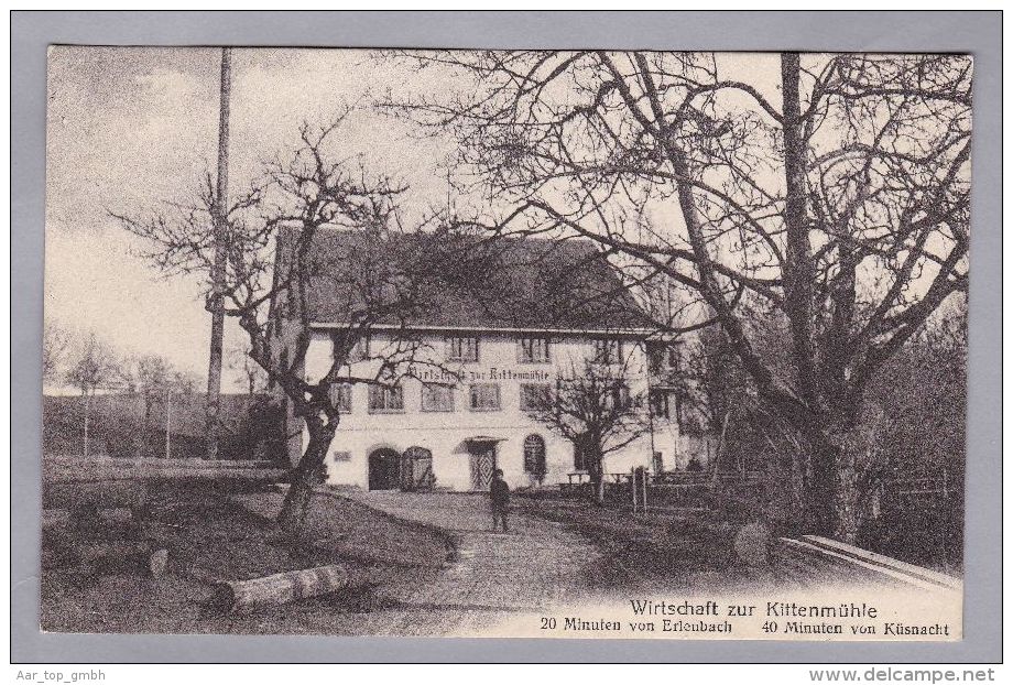 AK ZH Erlenbach Kittenmühle 1918-07-17 Foto B. Wehrli - Erlenbach