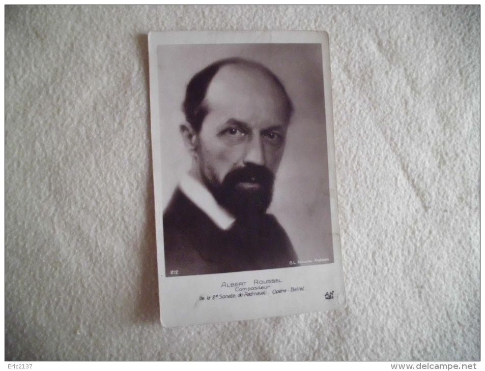 ALBERT ROUSSEL....COMPOSITEUR DE LA 2E SONATE DE PADMAVATI...OPERA-BALLET - Cantantes Y Músicos