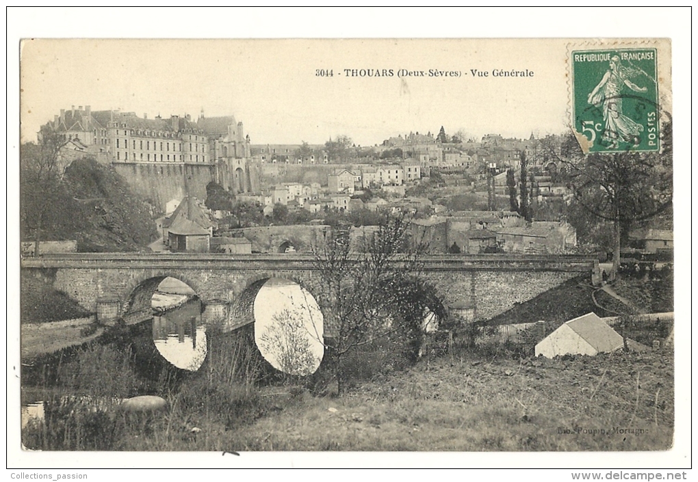 Cp, 79, Thouars, Vue Générale, Voyagée 1911 - Thouars