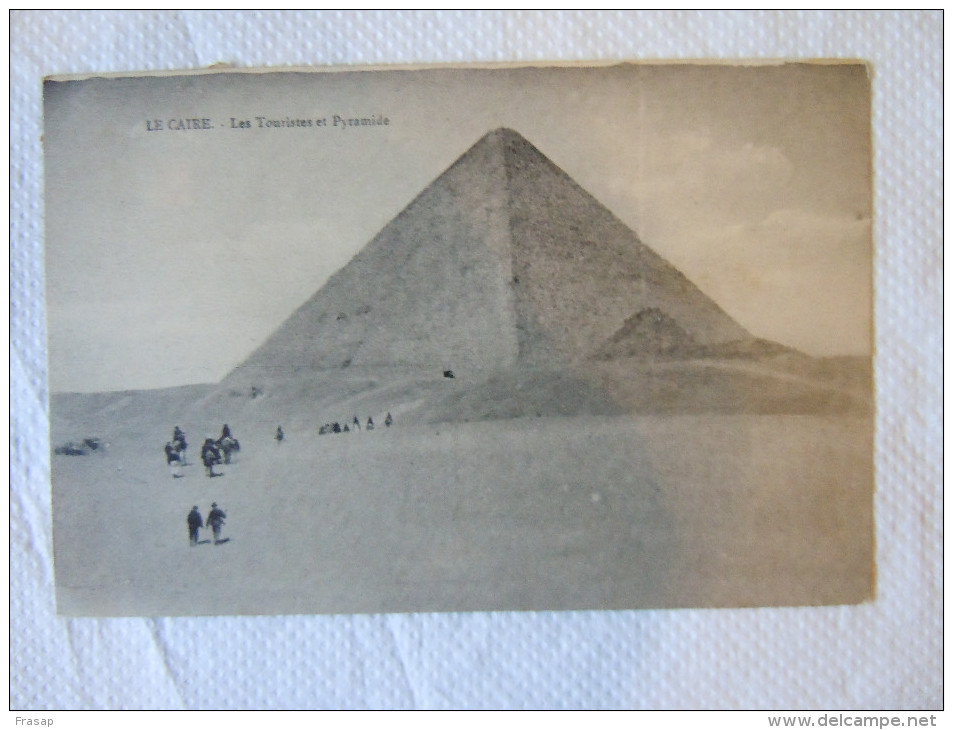 EGITTO TURISTI E PIRAMIDE  1934 - Pyramides