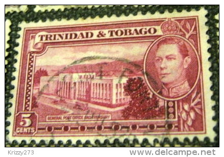 Trinidad And Tobago 1938 General Post Office And Treasury 5c - Used - Trinidad & Tobago (...-1961)