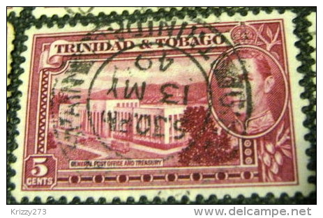 Trinidad And Tobago 1938 General Post Office And Treasury 5c - Used - Trinidad Y Tobago