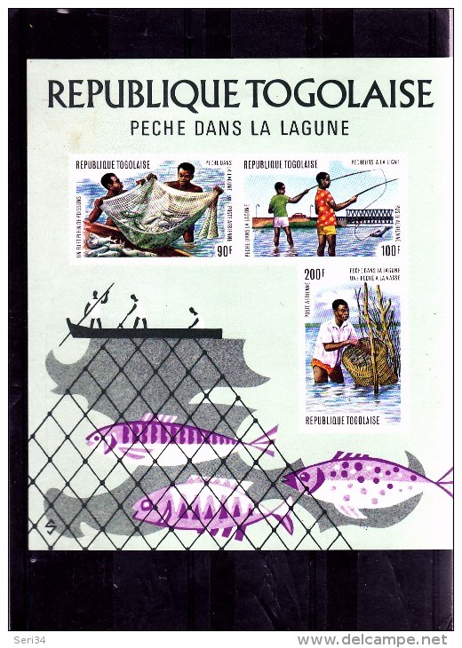 TOGO : Peche Dans La Lagune   :  Y&T :BF 78 ** PA - Togo (1960-...)