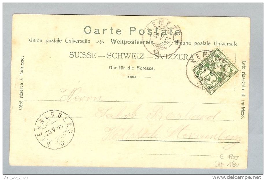 AK ZH Grüningen 1905-05-22 Litho J.Wirz - Grüningen