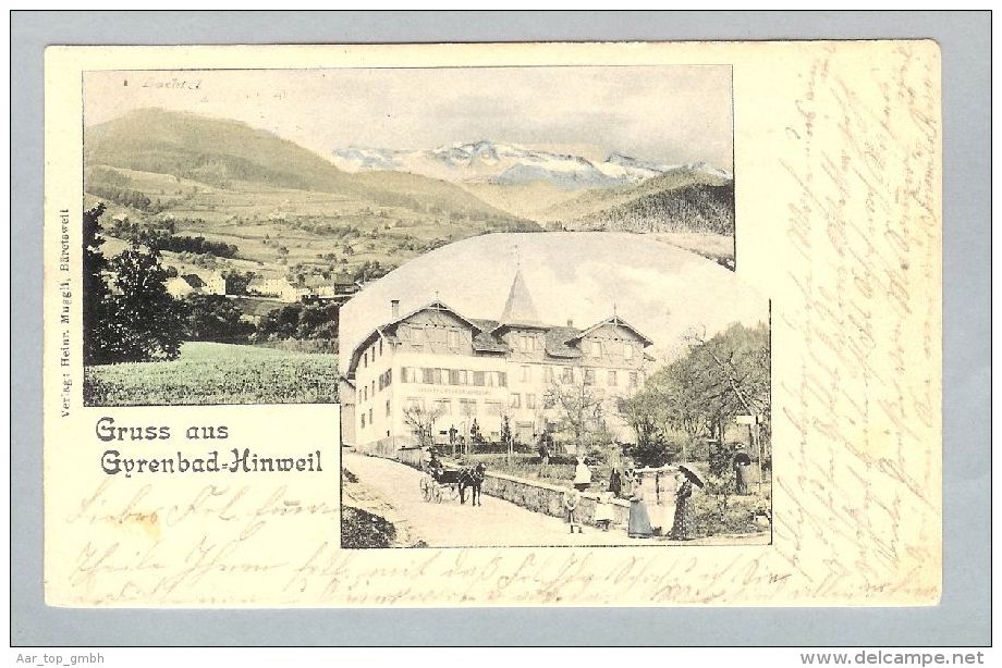 AK ZH Hinwil Gyrenbad 1901-09-08 Foto H. Muggli - Hinwil