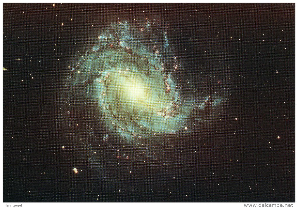Postcard, Astronomy, Spiral Galaxy Messier 83, NGC 5236 - Sterrenkunde