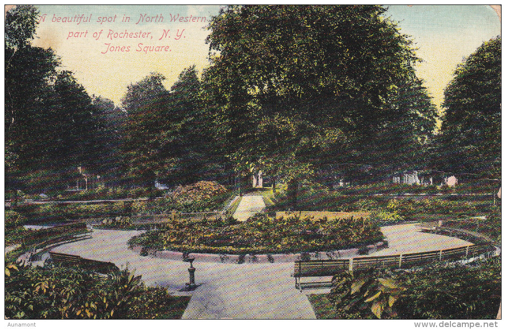Estados Unidos--New York--1939-North Western, Part Of Rochester,N.Y-Jonhes Square-Fechador--Rochester,N.Y. Y Urbana,N.Y. - Parks & Gardens