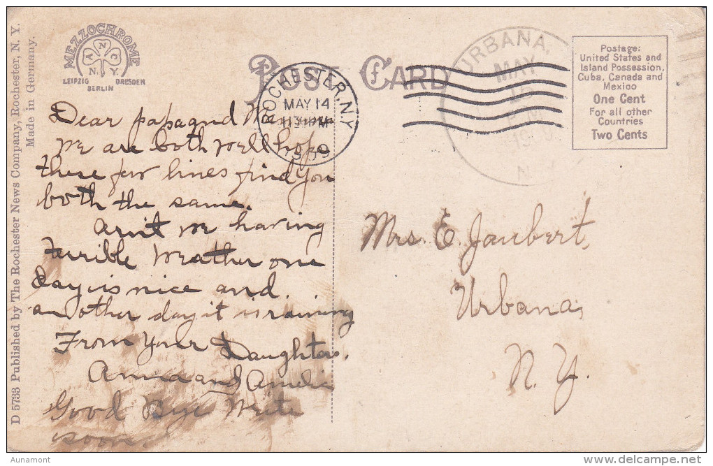 Estados Unidos--New York--1939-North Western, Part Of Rochester,N.Y-Jonhes Square-Fechador--Rochester,N.Y. Y Urbana,N.Y. - Parchi & Giardini