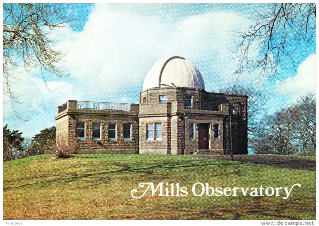 Postcard, Astronomy, Mills Observatory - Sterrenkunde