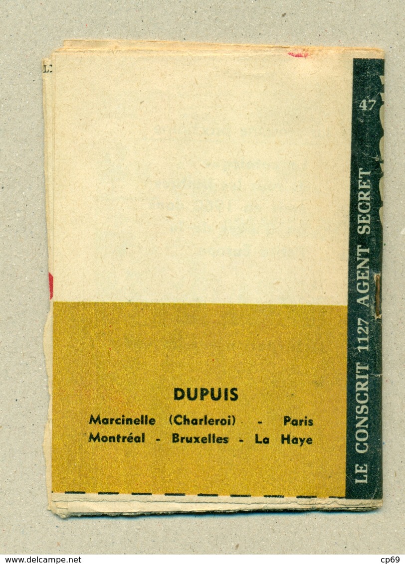 Petit Livret Collection Mini-Bibliothèque Mini-Récit " SPIROU " N°47 - Le Conscrit 1127 Agent Secret - TB.Etat - Autres & Non Classés