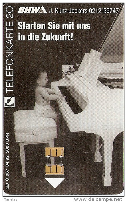 O 067 TARJETA DE ALEMANIA DE 20 UNITS DE BNW (NUEVA-MINT) HELICOPTERO-PIANO - O-Serie : Serie Clienti Esclusi Dal Servizio Delle Collezioni