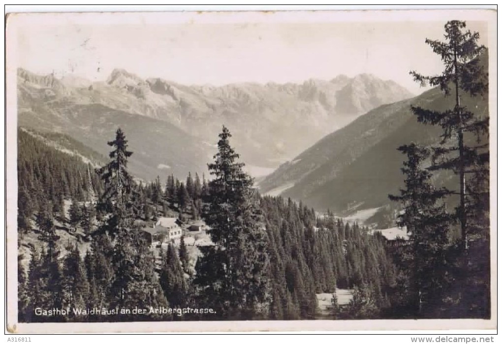 Cpa GASTHOF WALDHAUSL AN DER ARLBERGSTRASSE - Schröcken