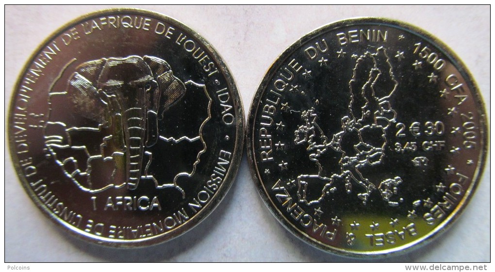 BENIN 1500 FRANCS, 2.30 EUROS, 3.45 SWISS FRANCS, 2005 KM X44 UNC - Benin