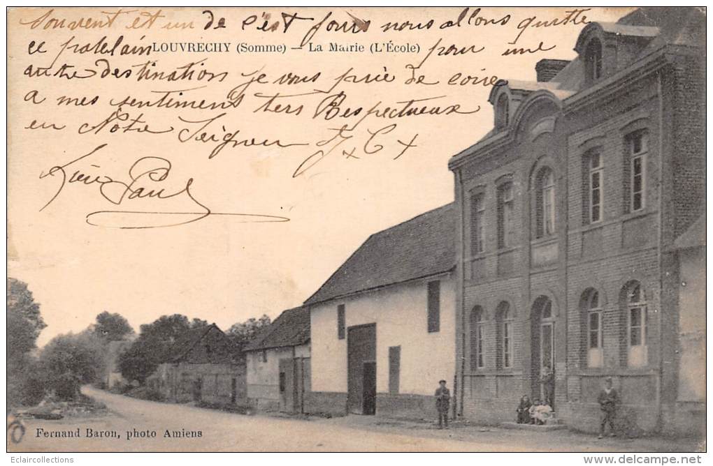 Louvrechy   80    Mairie Et Ecole - Autres & Non Classés