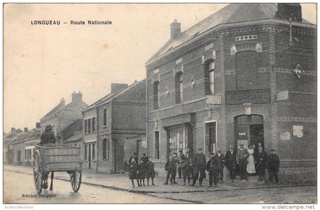 Longueau        80     Route Nationale. Café De La Poste - Longueau