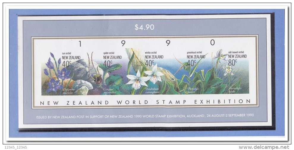 Nieuw Zeeland 1990, Postfris MNH, Flowers, Orchids - Ongebruikt