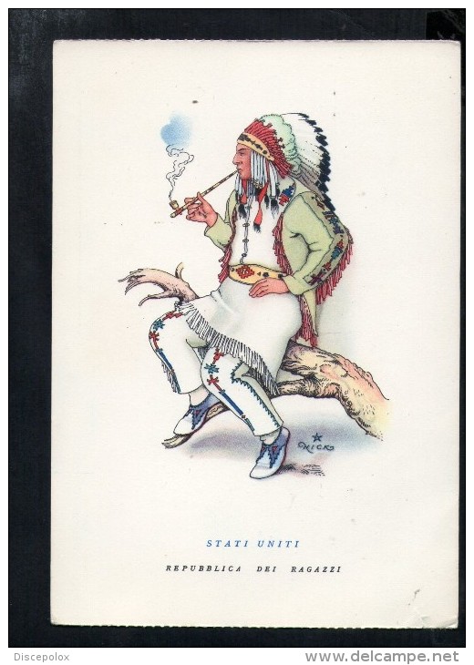 J2212 REPUBBLICA DEI RAGAZZI, VILLAGGIO DEL FANCIULLO - INDIANO, INDIANI, INDIOS, INDIENS, INDIANS - Indiani Dell'America Del Nord