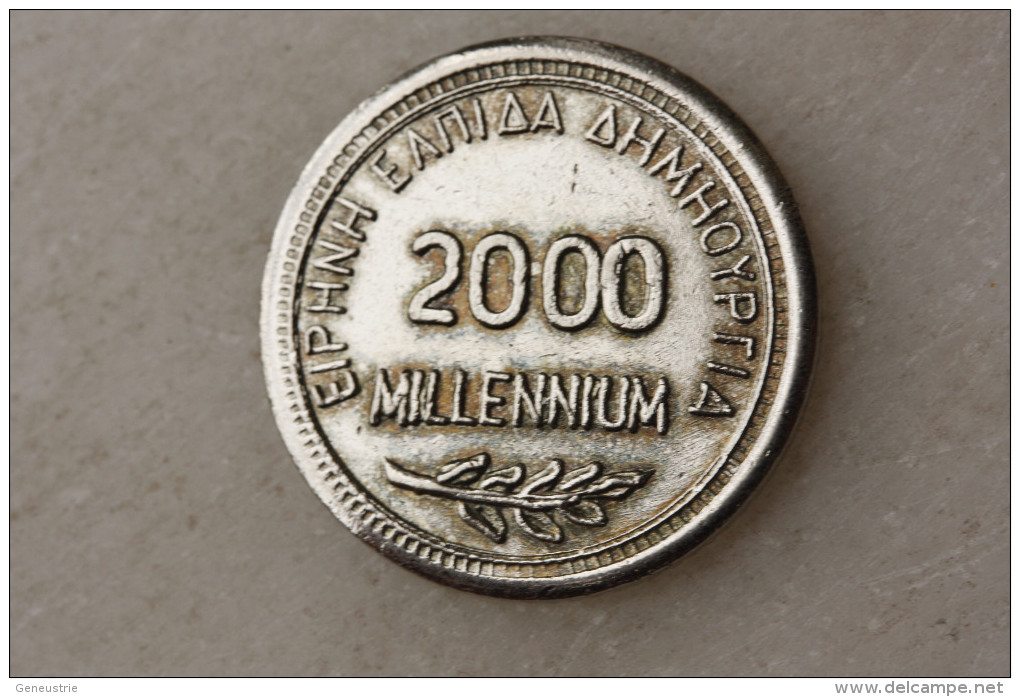 Jeton Grecque "2000 Millennium" à Déterminer - Greek Token - Grèce - Professionnels / De Société