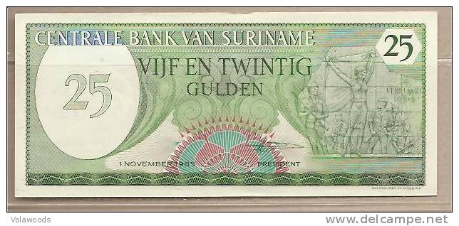 Suriname - Banconota Non Circolata Da 25 Fiorini P-127b - 1985 - Suriname