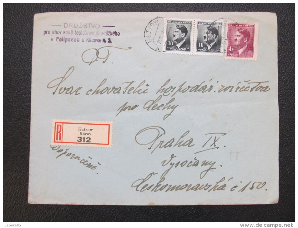 R-BRIEF Polipsy - Praha 1944  /// D*16308 - Briefe U. Dokumente
