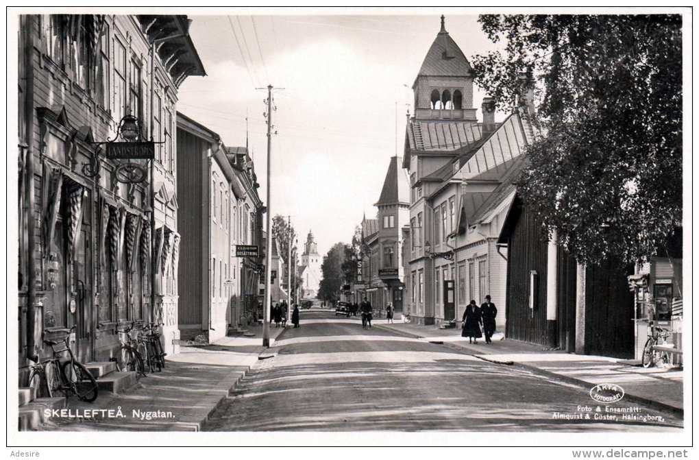 SKELLEFTEA (Schweden) - Nygatan, Fotokarte Um 1930 - Schweden