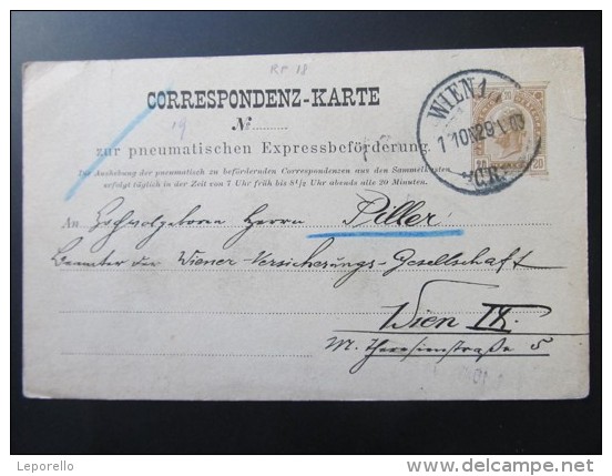 Korrespondenzkarte Zur Pneumatischen Expressbeförderung 1903 /// T1448 - Briefe U. Dokumente