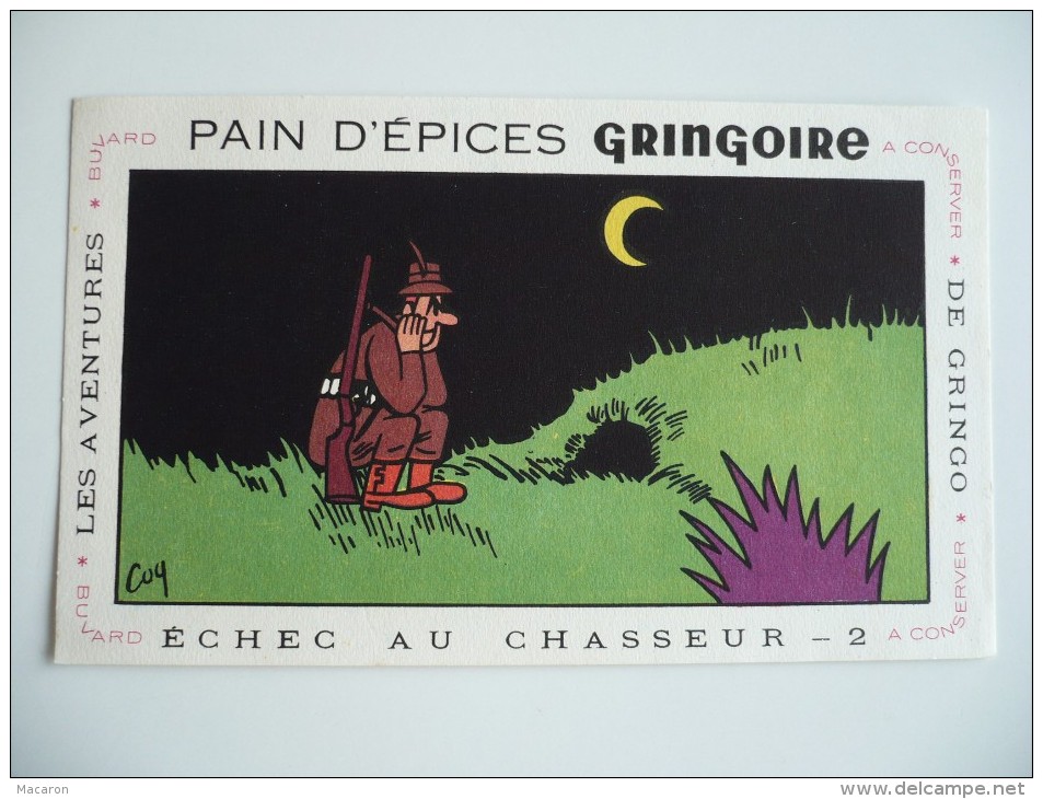 Série De 3 BUVARDS GRINGOIRE Pains D'Epices ECHEC Au CHASSEUR N°1, 2 Et 3. Les AVENTURES De GRINGO. Années 50. TBEtat - Pain D'épices