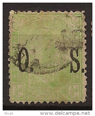 SOUTH AUSTRALIA 1899 1/2d OS SG O80 U TP56 - Gebraucht