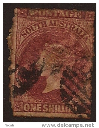 SOUTH AUSTRALIA 1860 1/- QV SG 42 U SL161 - Oblitérés