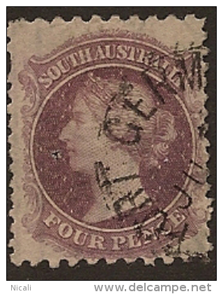 SOUTH AUSTRALIA 1870 4d QV SG 103 FU UH23 - Used Stamps