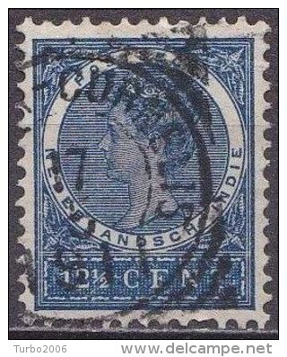 Ned. Indië: Vierkantstempel MEESTER CORNELIS Op 1903-1908 Koningin Wilhelmina 12 ½  Cent Blauw NVPH 49 - Indes Néerlandaises