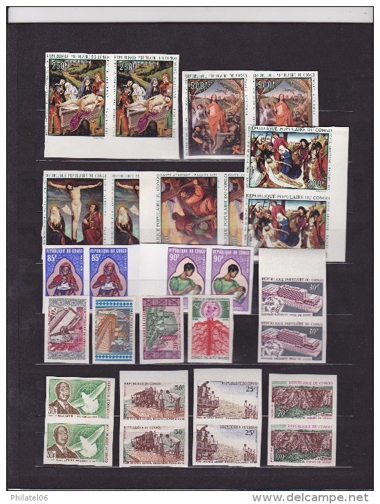 CONGO  COLLECTION DE NON DENTELES  NOMBREUX THEMES  MNH** - Collezioni