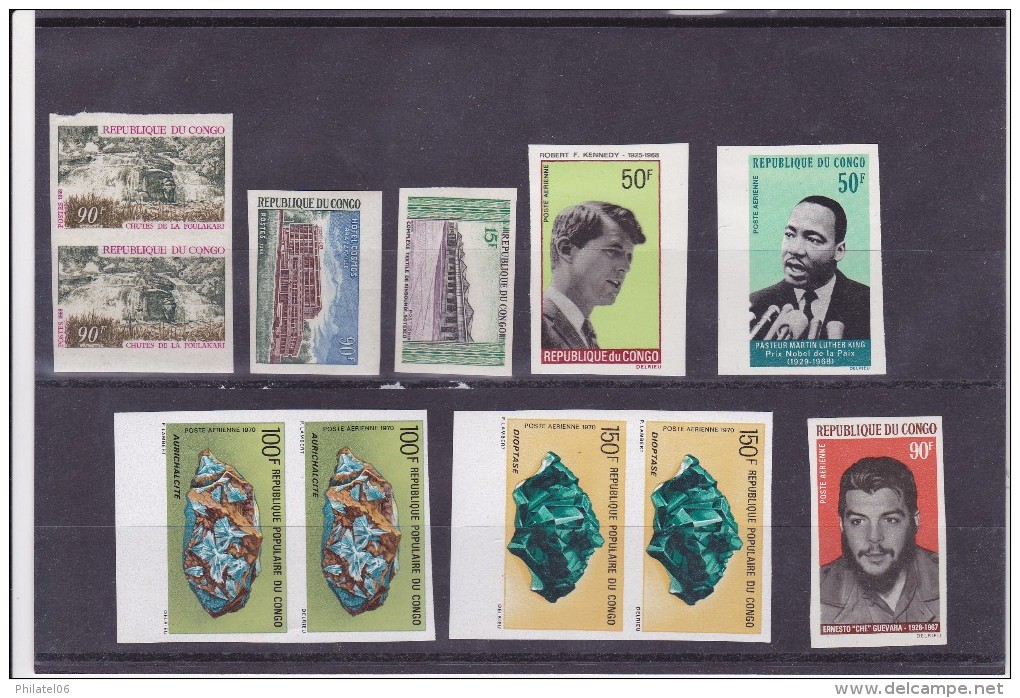 CONGO  COLLECTION DE NON DENTELES  NOMBREUX THEMES  MNH** - Collections